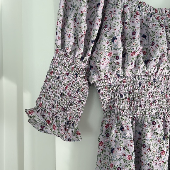 ⭕️ FINAL SALE NWT Hyacinth House Floral Ruched Dress - Picture 3 of 5